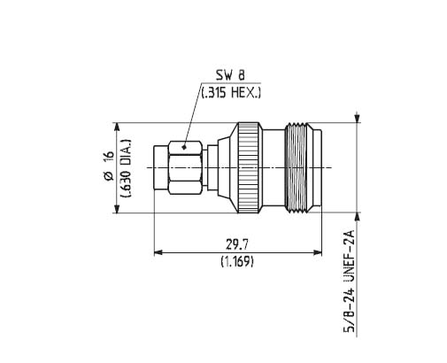 HuberSuhner/Adapter/33_SMA-N-50-1/1--_UE